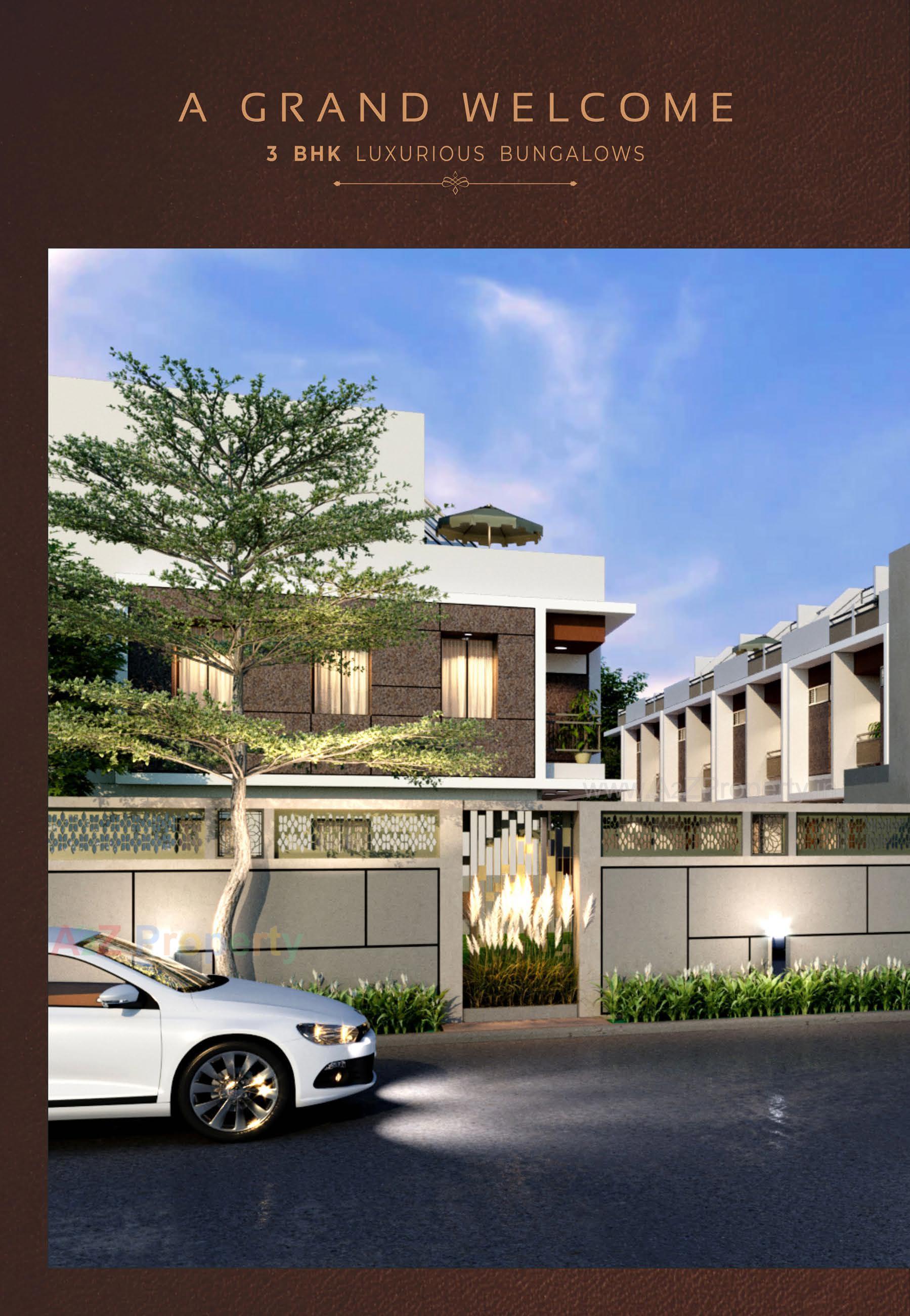 3D Elevation of real estate project Radhika Homes located at Singarwa, Ahmedabad, Gujarat