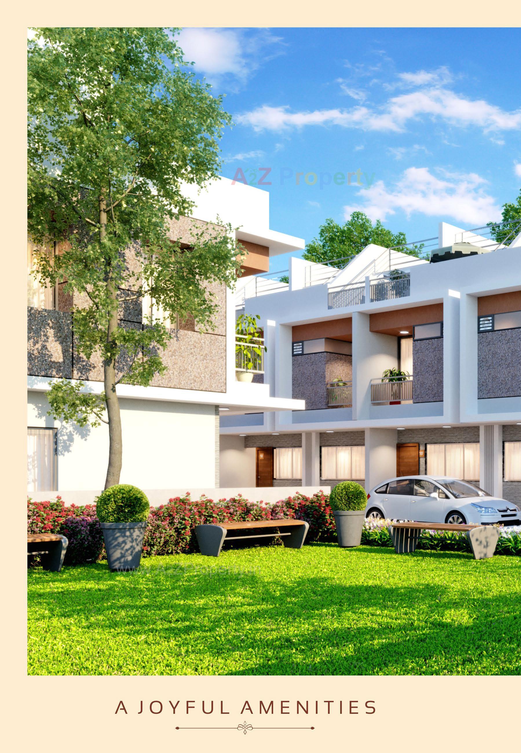 3D Elevation of real estate project Radhika Homes located at Singarwa, Ahmedabad, Gujarat