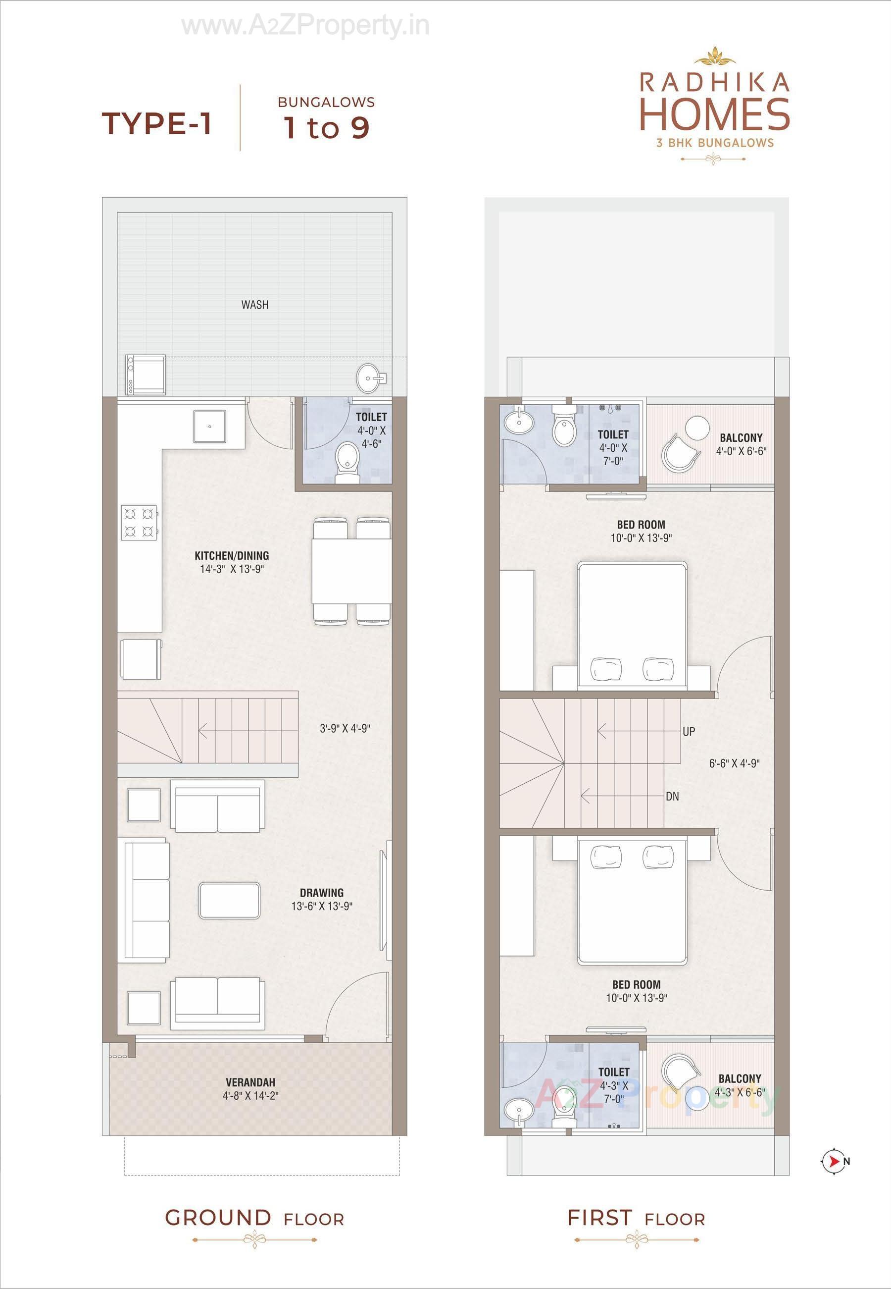 Layout of real estate project Radhika Homes located at Singarwa, Ahmedabad, Gujarat