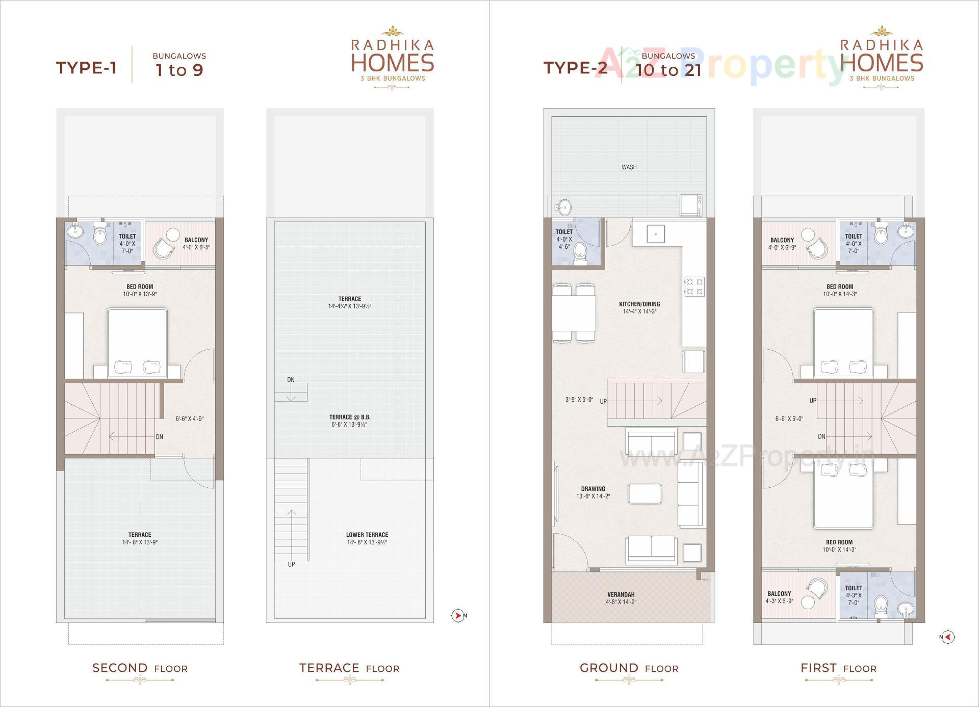 Layout of real estate project Radhika Homes located at Singarwa, Ahmedabad, Gujarat
