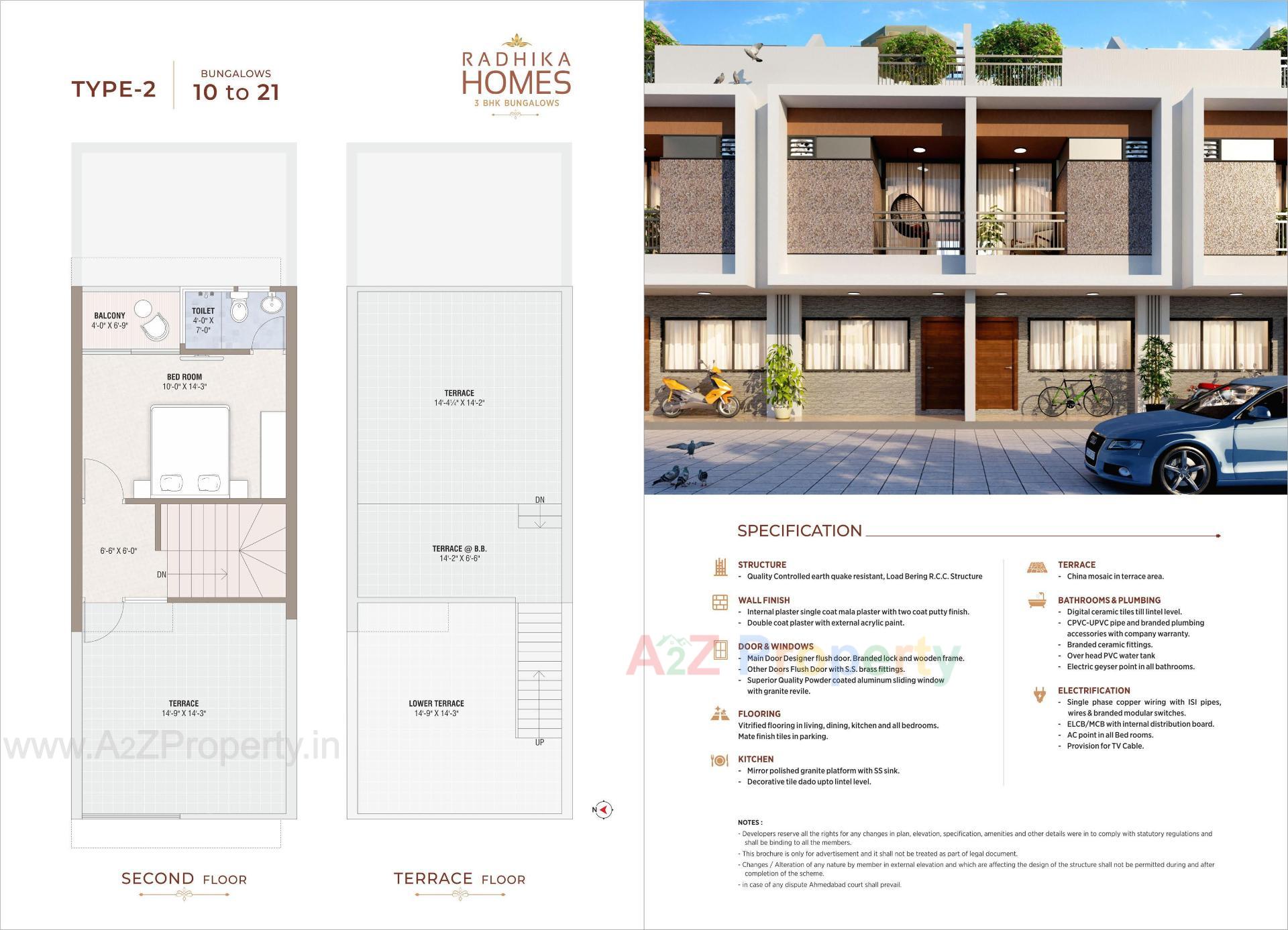  of real estate project Radhika Homes located at Singarwa, Ahmedabad, Gujarat