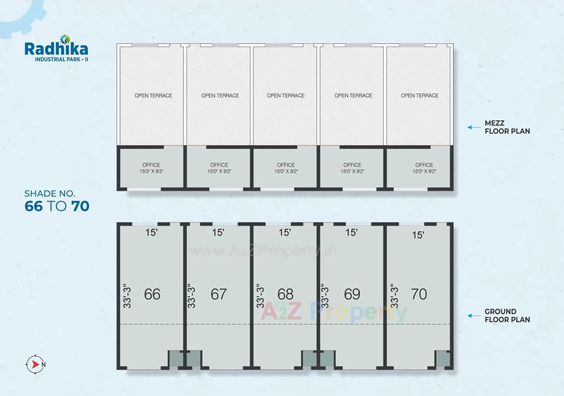 Layout of real estate project Radhika Industrial Park Ii located at Singarva, Ahmedabad, Gujarat