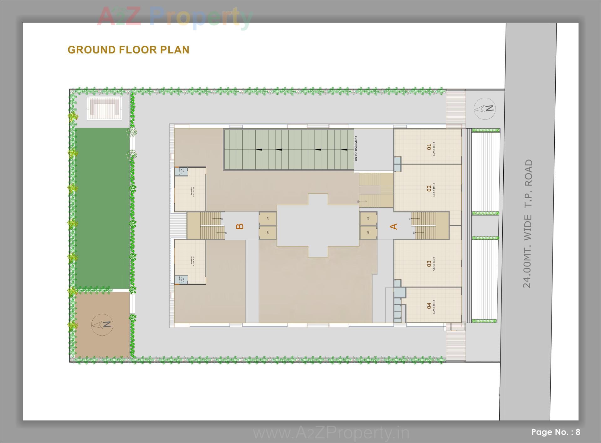 Layout of real estate project Radhika Royal located at Nikol, Ahmedabad, Gujarat