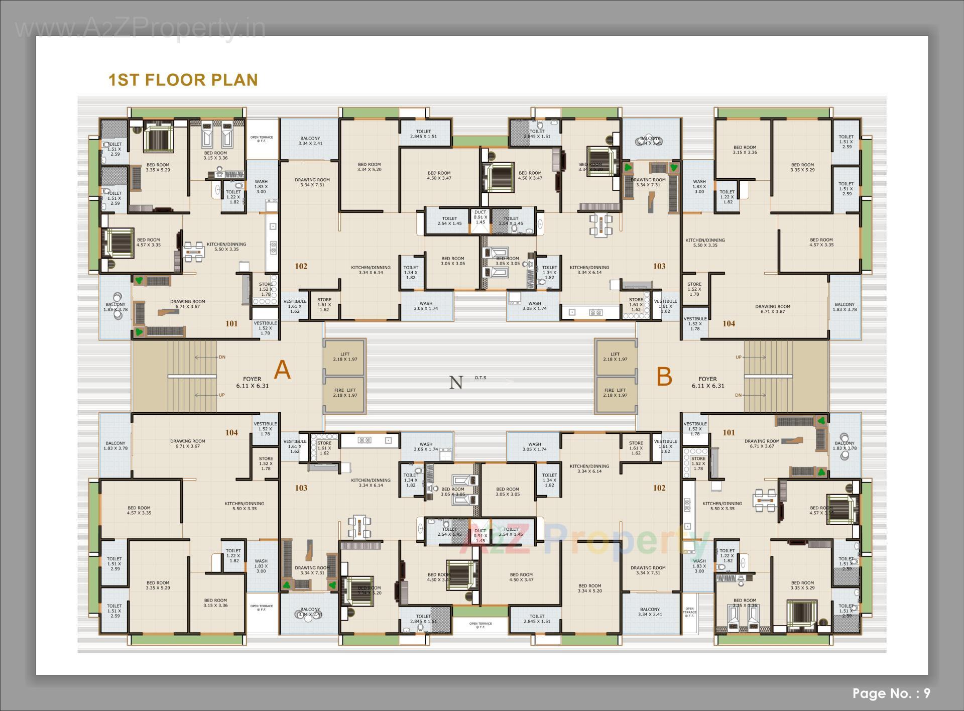 Layout of real estate project Radhika Royal located at Nikol, Ahmedabad, Gujarat