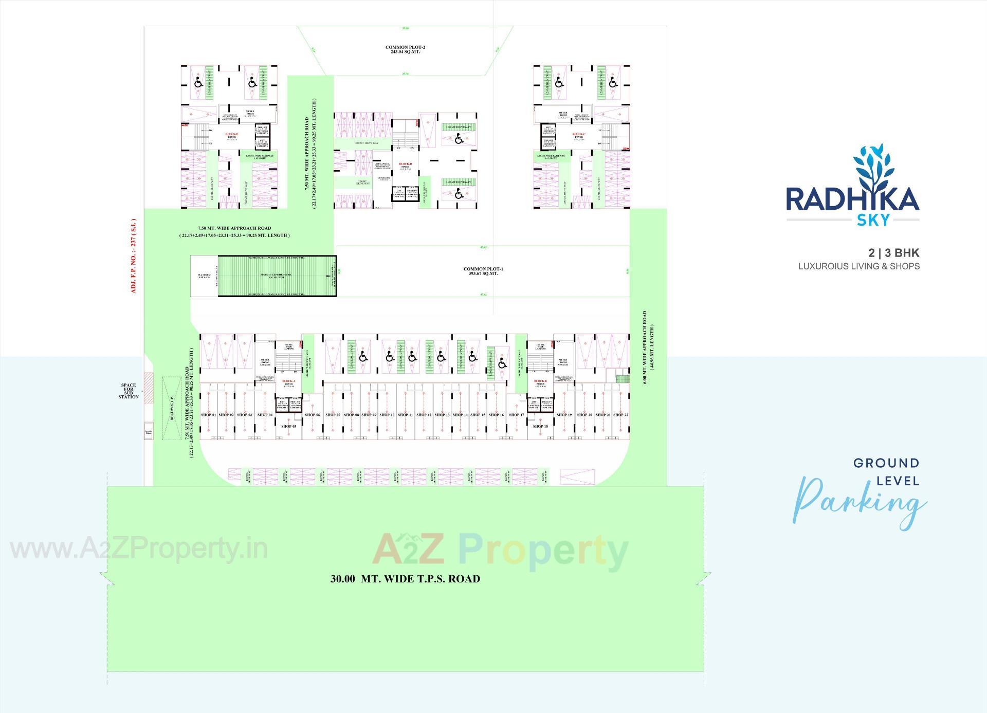 Layout of real estate project Radhika Sky located at Singarva, Ahmedabad, Gujarat