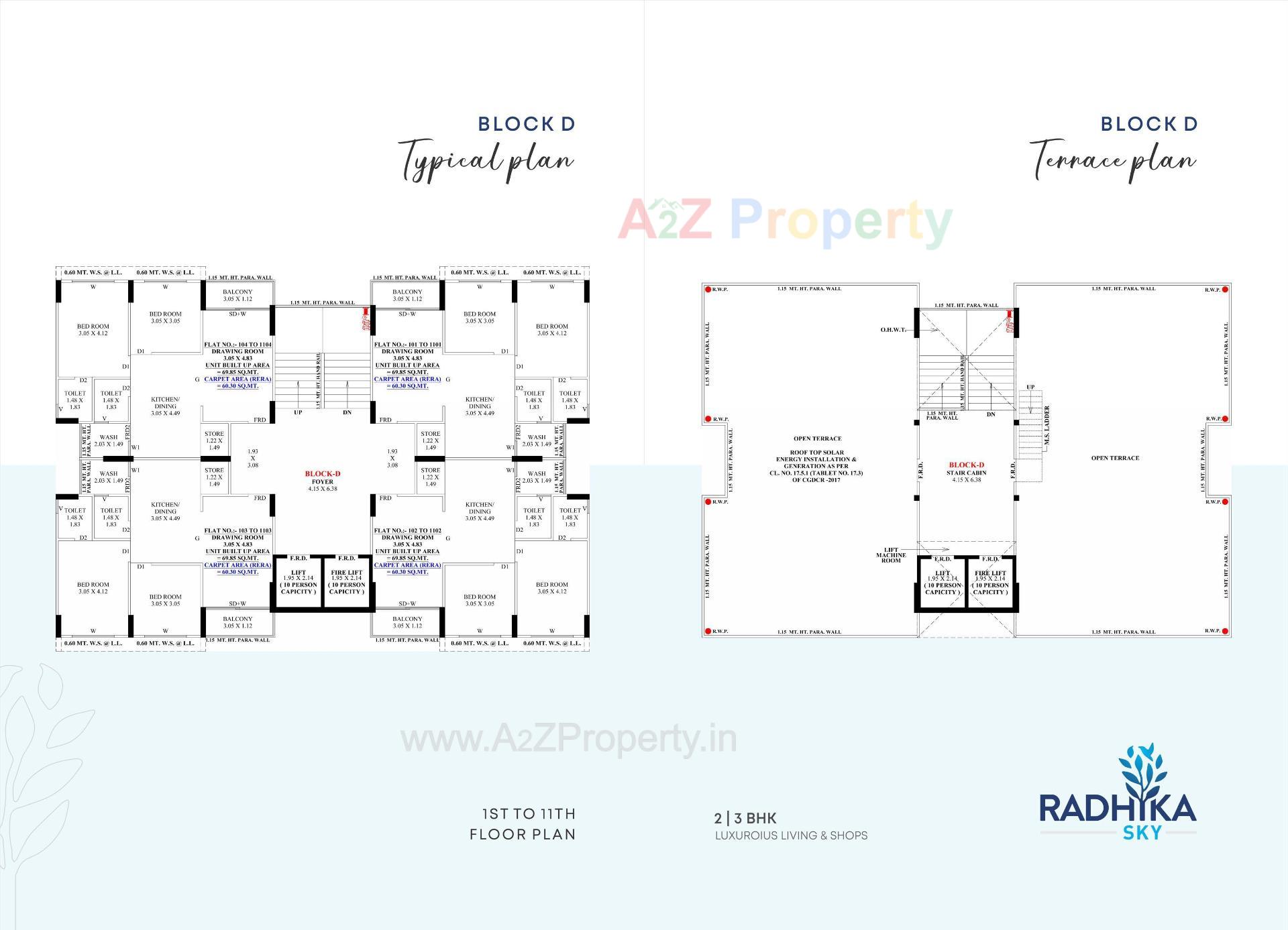 Layout of real estate project Radhika Sky located at Singarva, Ahmedabad, Gujarat
