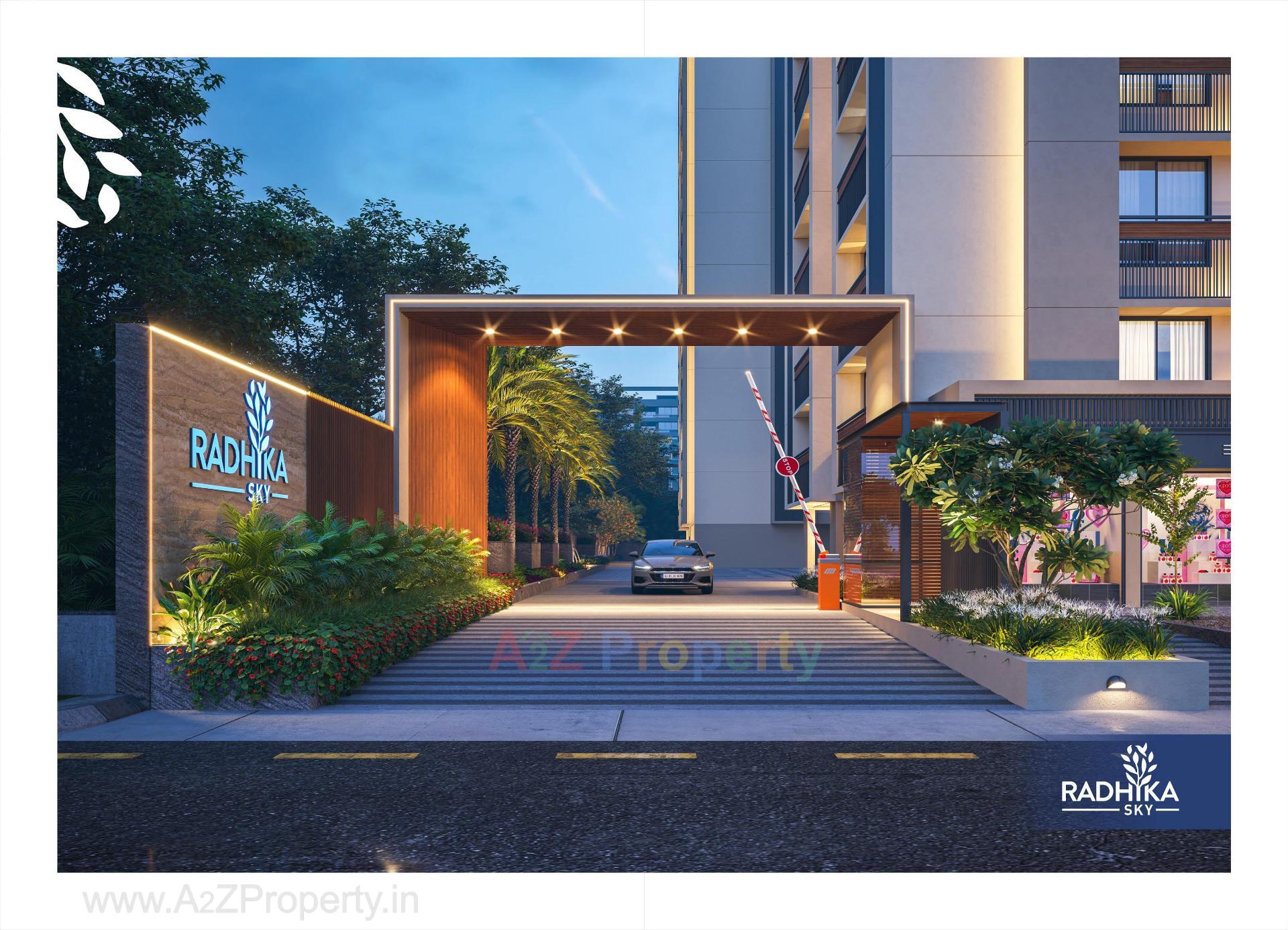 3D Elevation of real estate project Radhika Sky located at Singarva, Ahmedabad, Gujarat