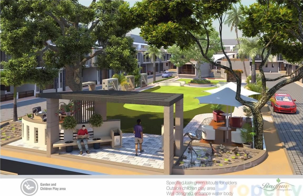 3D Elevation of real estate project Raghav Bungalows located at Hanspura, Ahmedabad, Gujarat