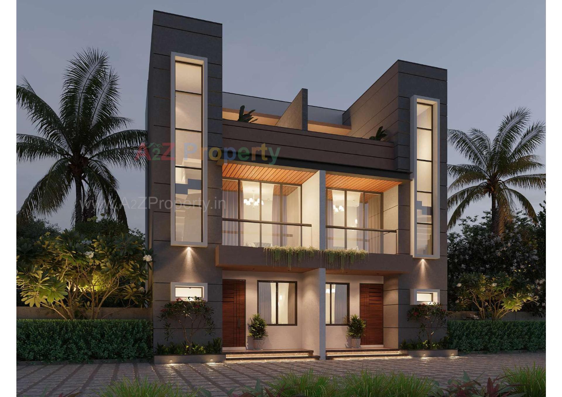 3D Elevation of real estate project Rainbow located at Lambha, Ahmedabad, Gujarat