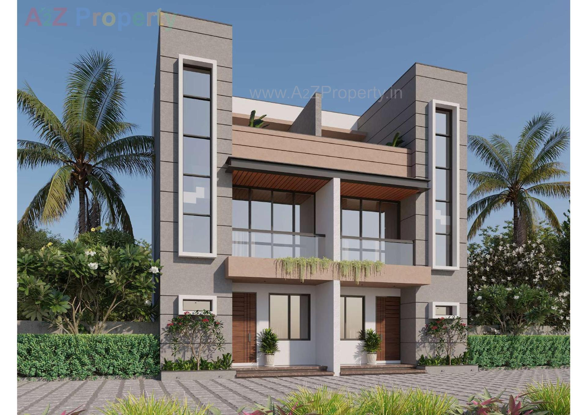 3D Elevation of real estate project Rainbow located at Lambha, Ahmedabad, Gujarat