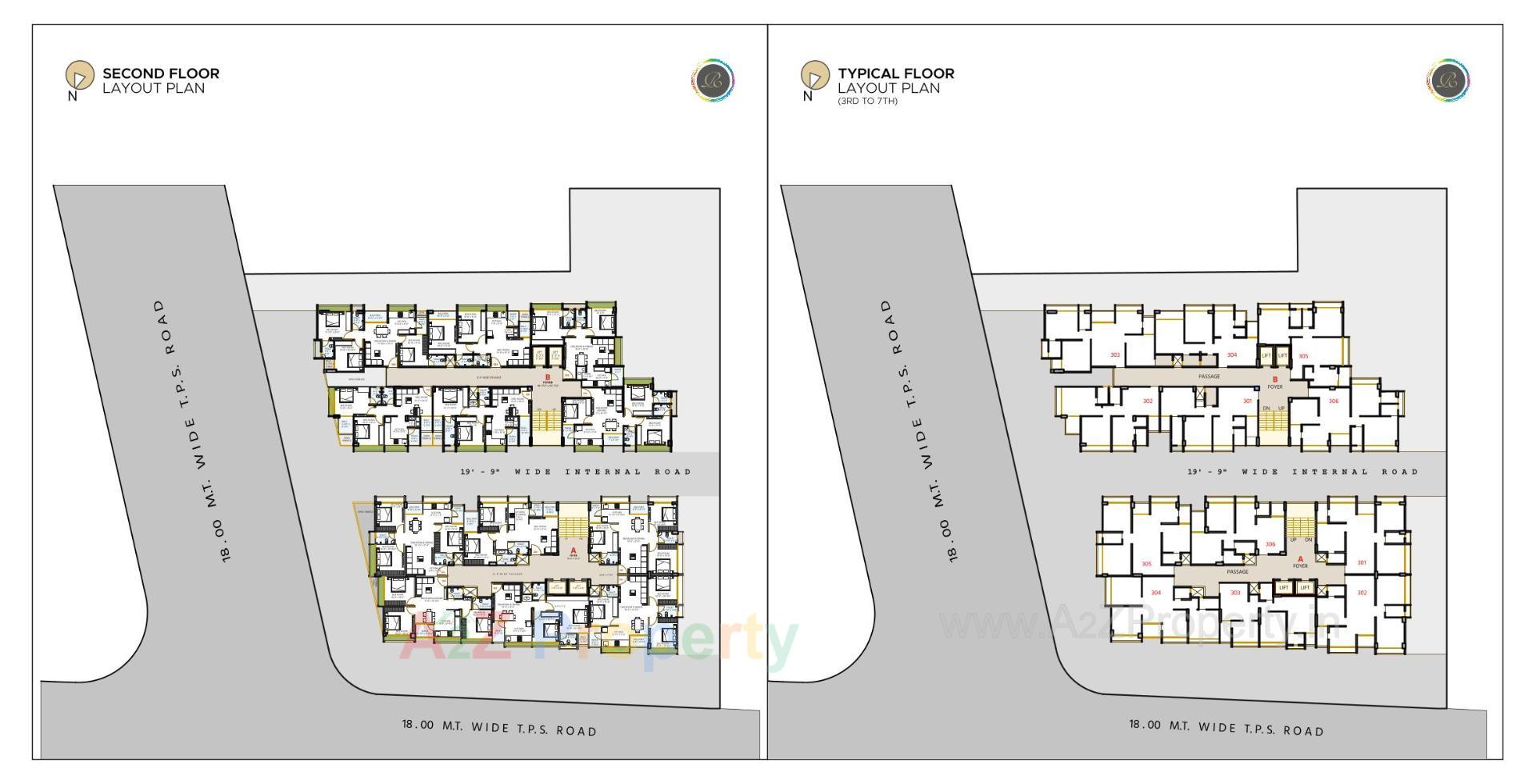 Layout of real estate project Rainbow Rivera located at Vatva, Ahmedabad, Gujarat