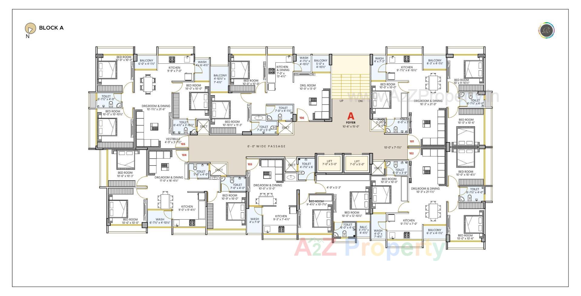 Layout of real estate project Rainbow Rivera located at Vatva, Ahmedabad, Gujarat