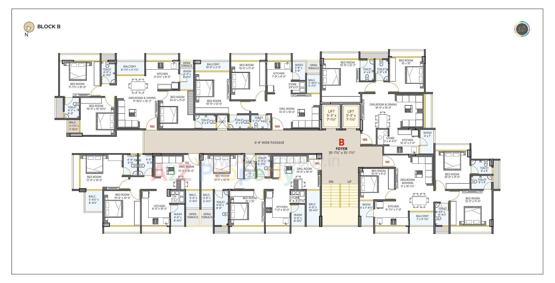 Layout of real estate project Rainbow Rivera located at Vatva, Ahmedabad, Gujarat