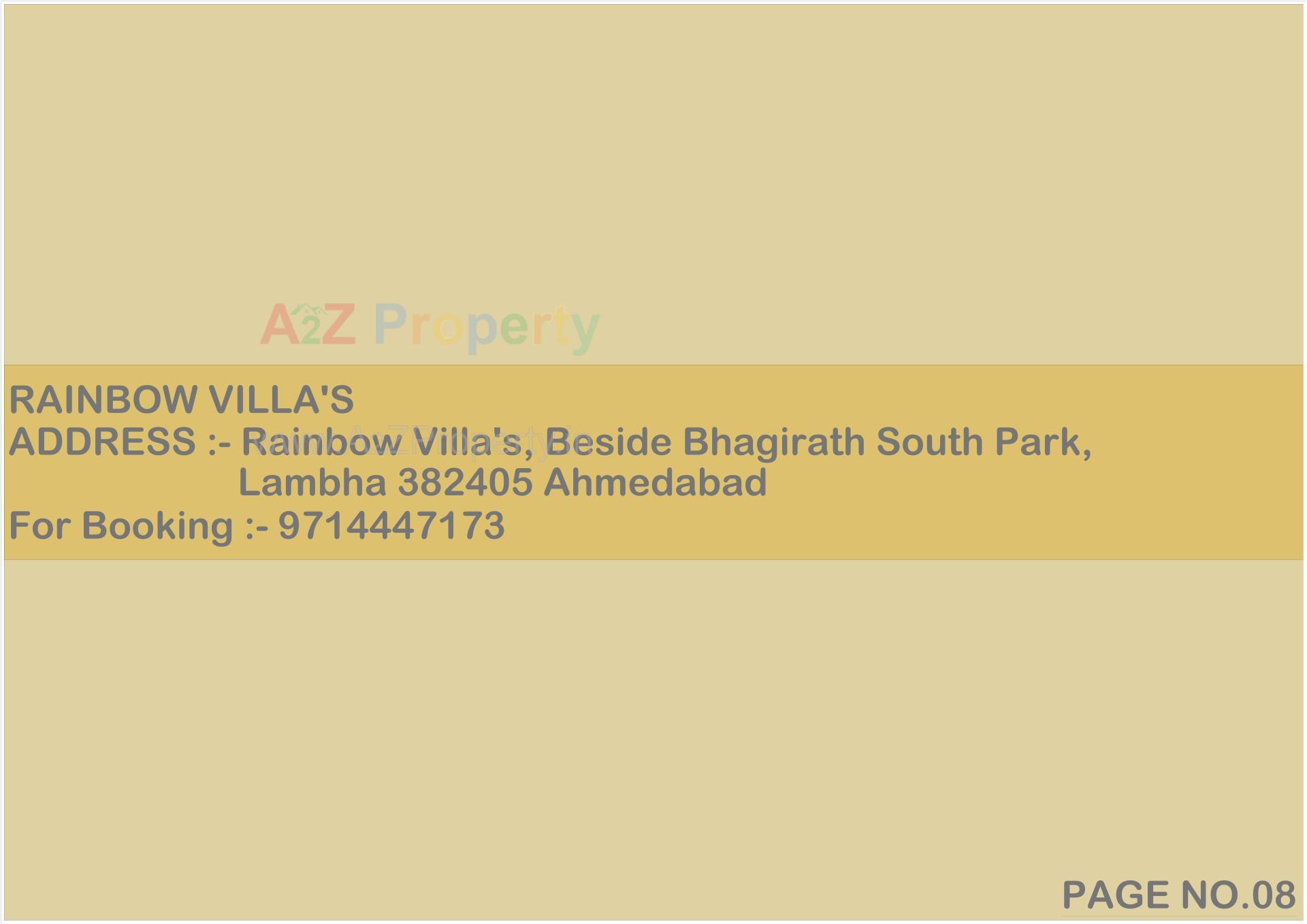  of real estate project Rainbow Villas located at Lambha, Ahmedabad, Gujarat
