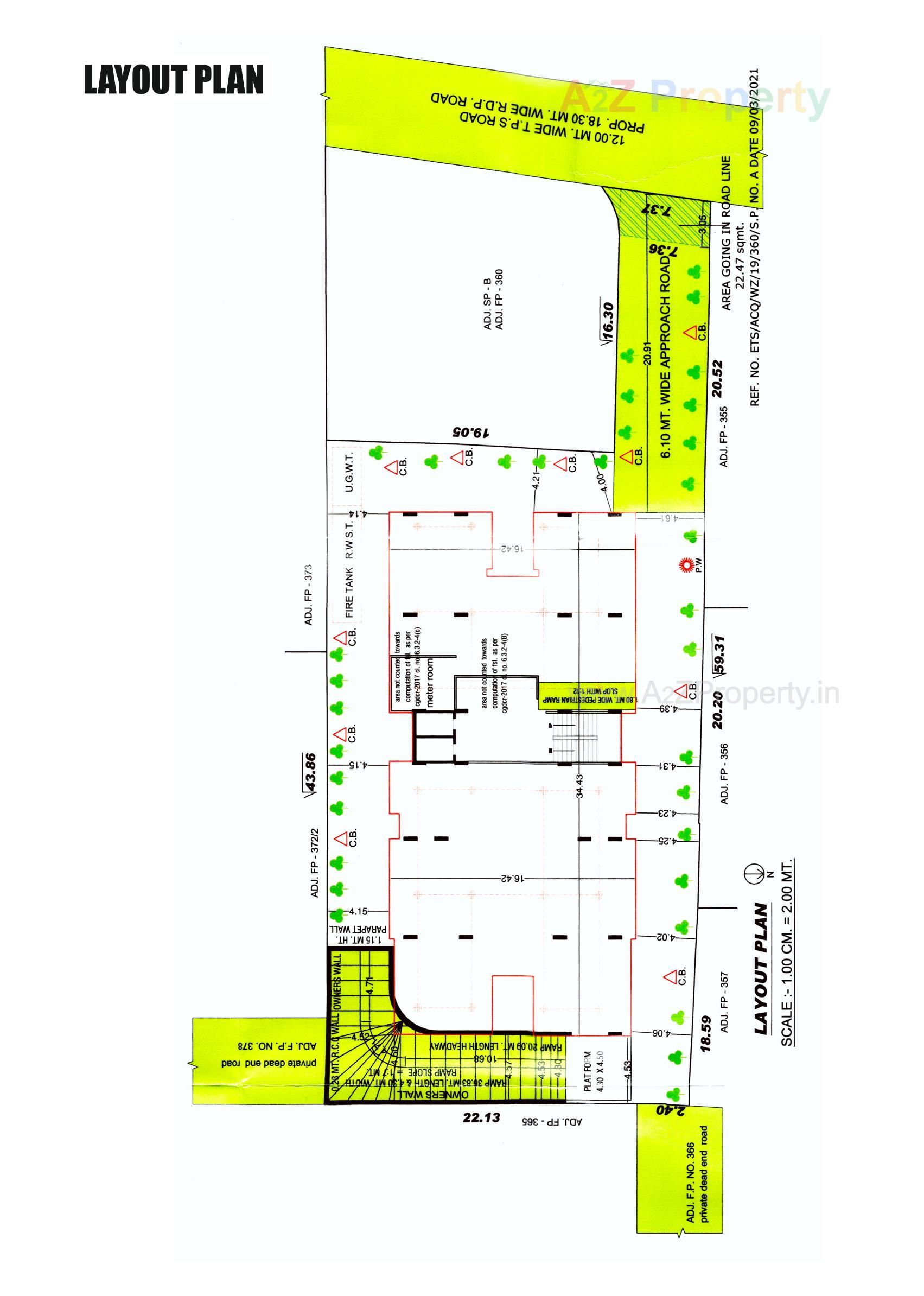 Layout of real estate project Rajal Apartment located at Shekha[shekhpur, Ahmedabad, Gujarat