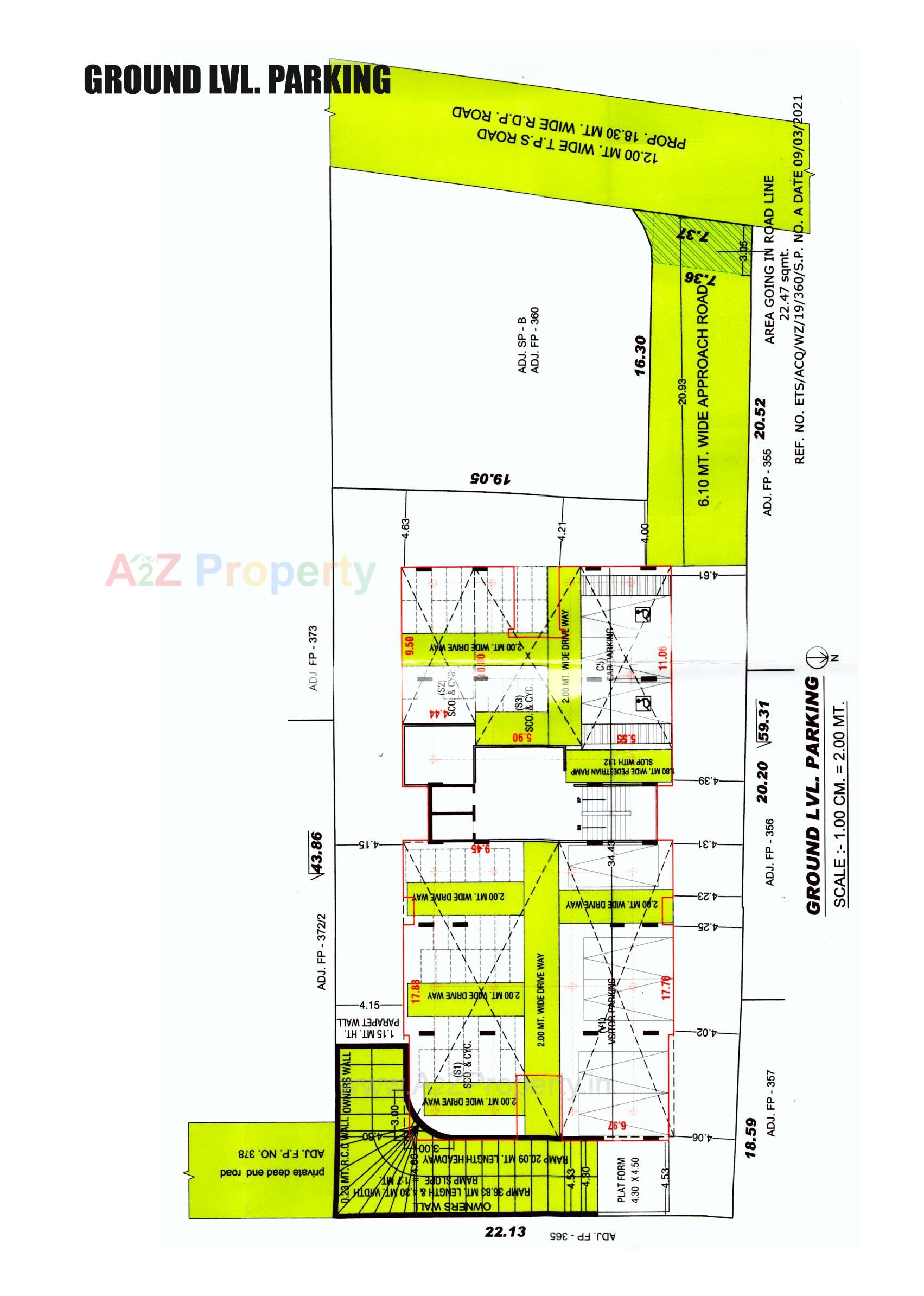 Layout of real estate project Rajal Apartment located at Shekha[shekhpur, Ahmedabad, Gujarat