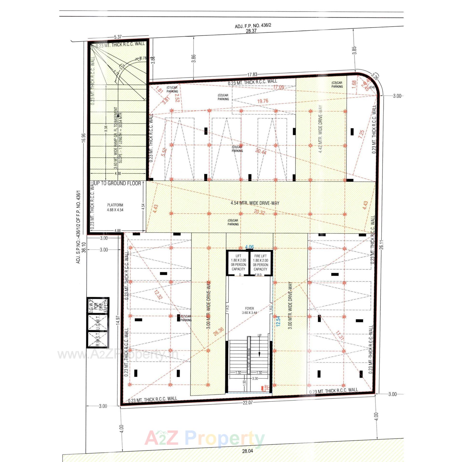 Layout of real estate project Rajharsh Celestial located at Changishpur, Ahmedabad, Gujarat