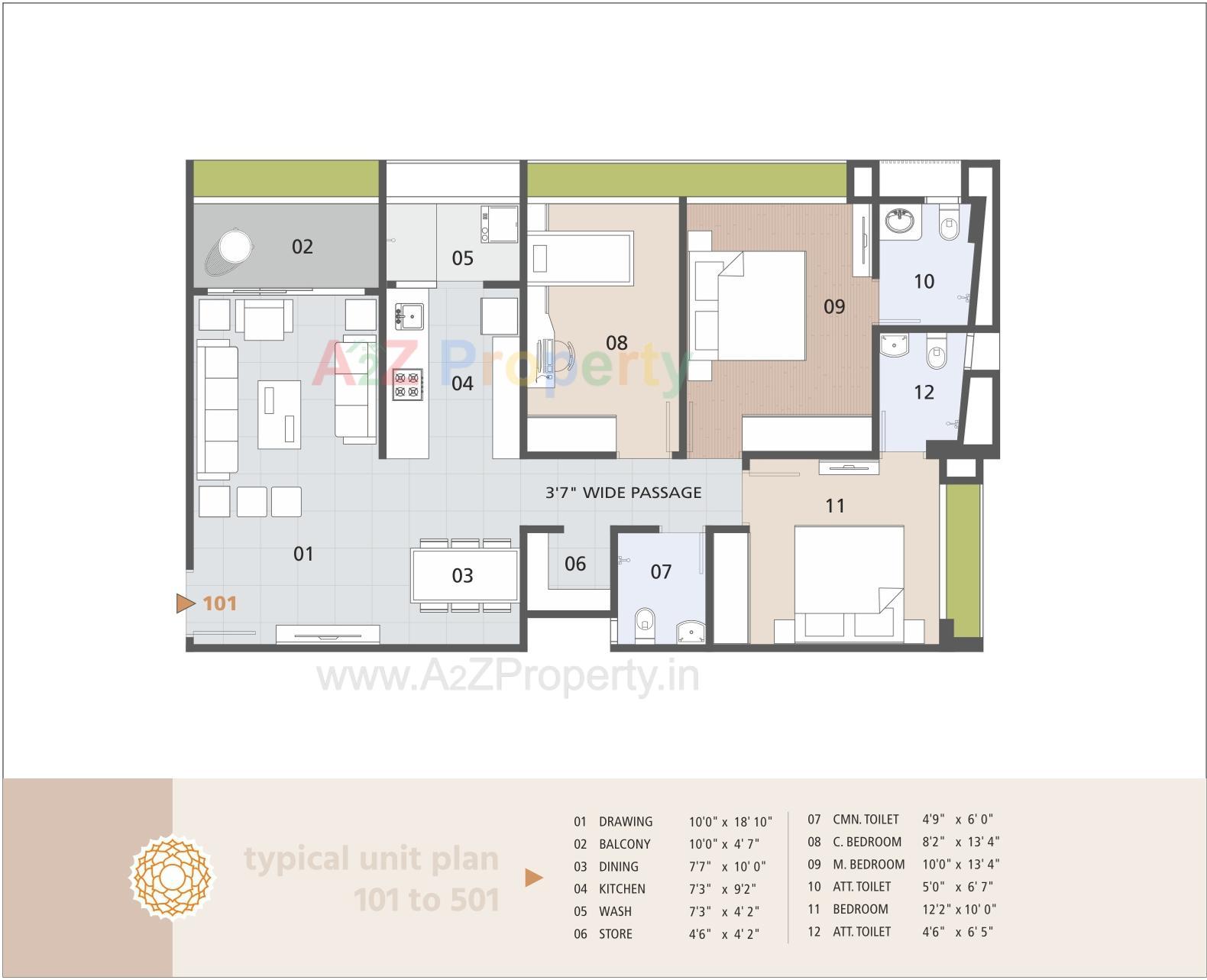 Layout of real estate project Rajharsh Enclave located at Kochrub, Ahmedabad, Gujarat