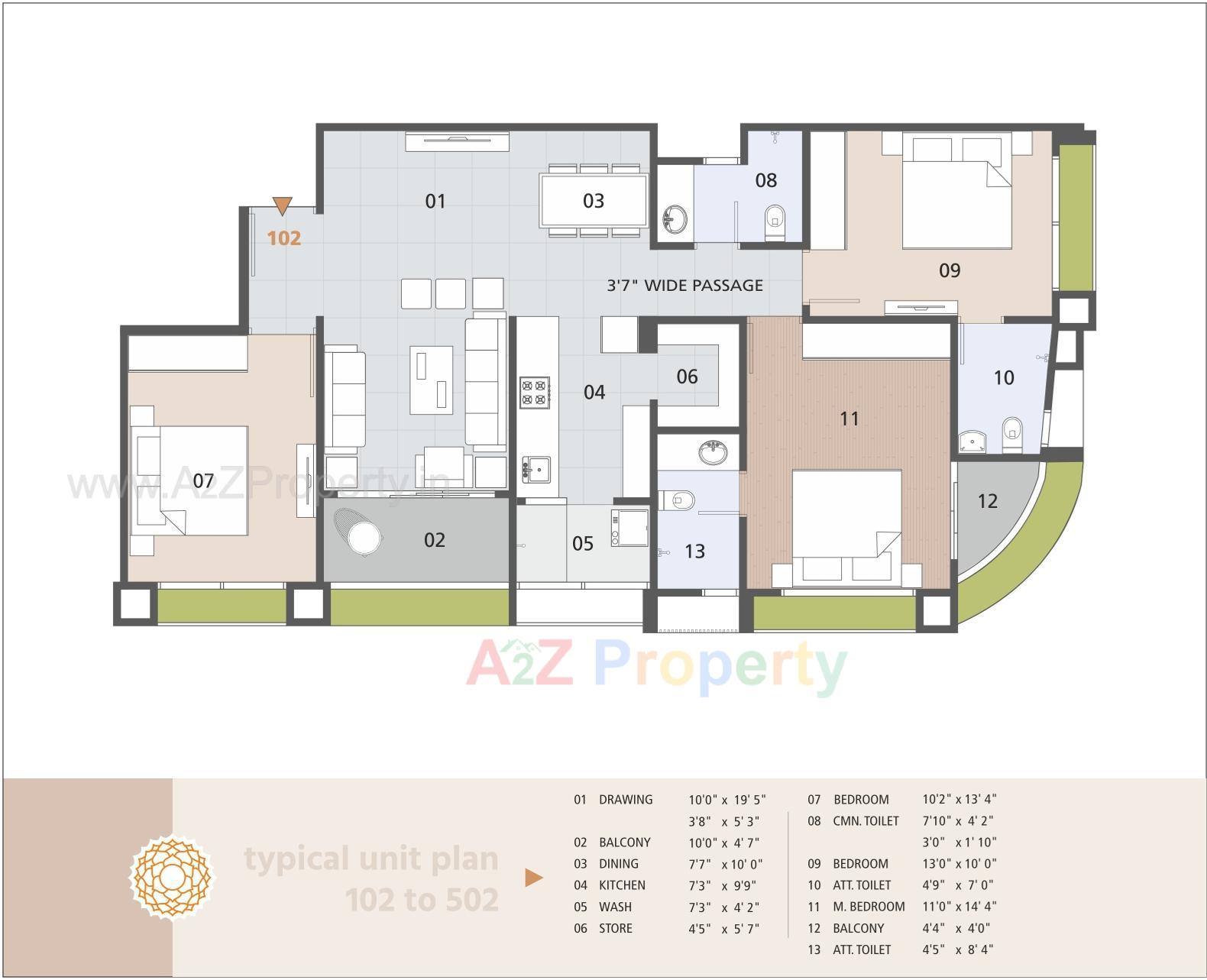 Layout of real estate project Rajharsh Enclave located at Kochrub, Ahmedabad, Gujarat