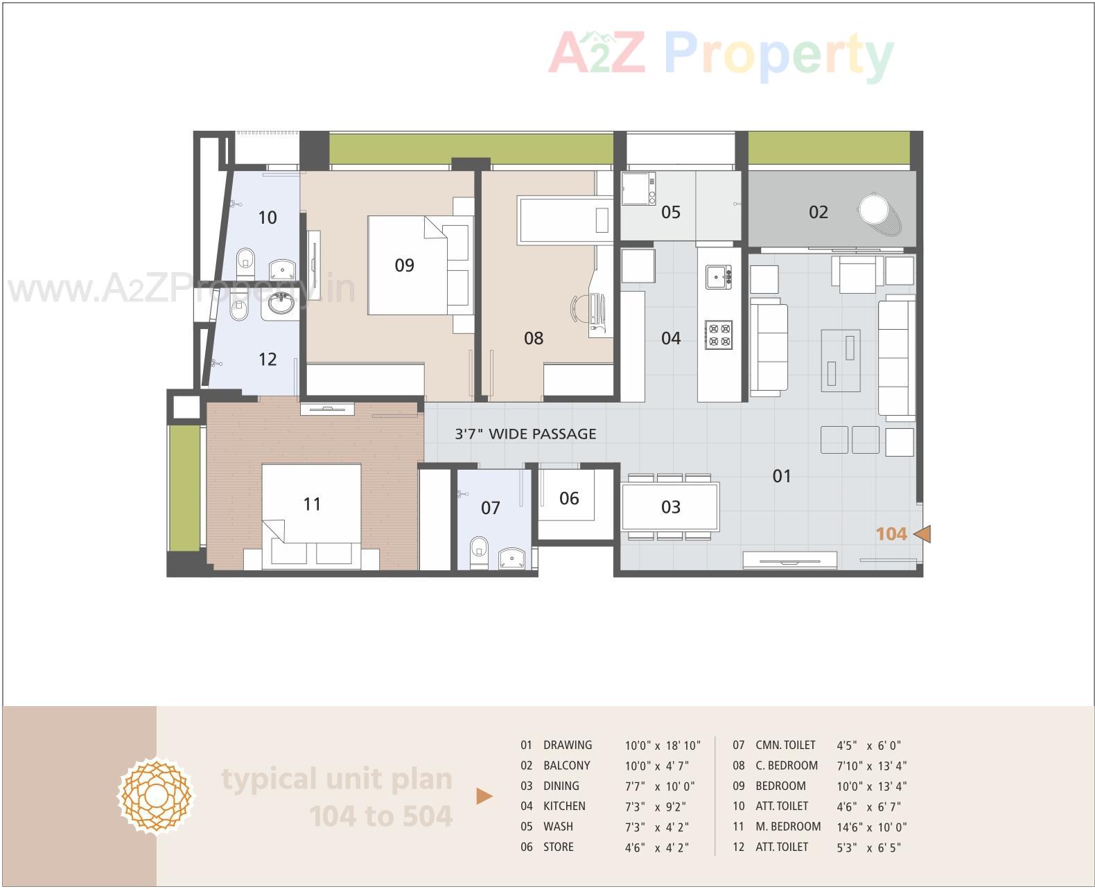 Layout of real estate project Rajharsh Enclave located at Kochrub, Ahmedabad, Gujarat
