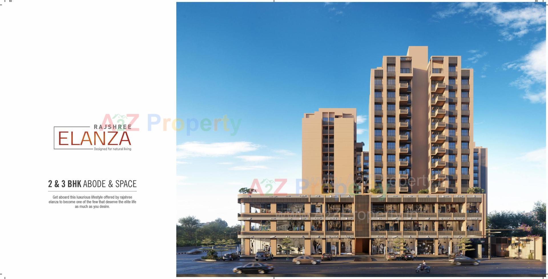 3D Elevation of real estate project Rajshree Elanza located at Chenpur, Ahmedabad, Gujarat