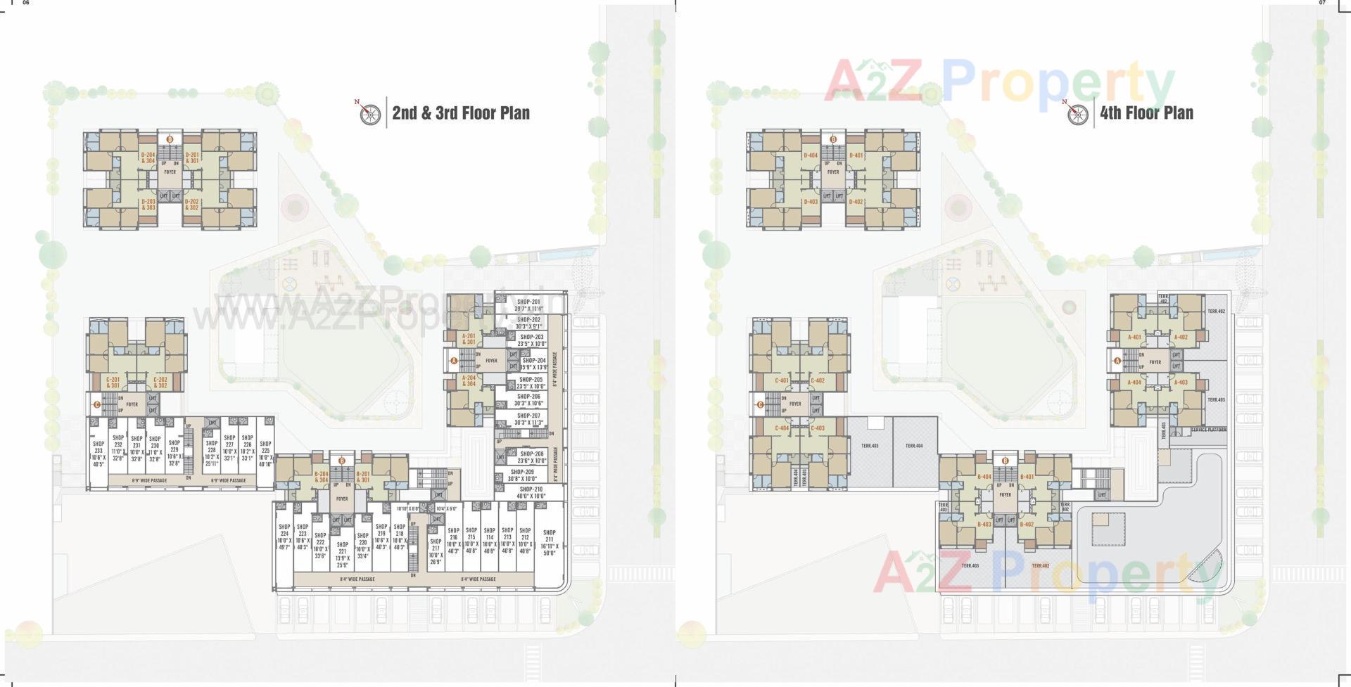 Layout of real estate project Rajshree Elanza located at Chenpur, Ahmedabad, Gujarat