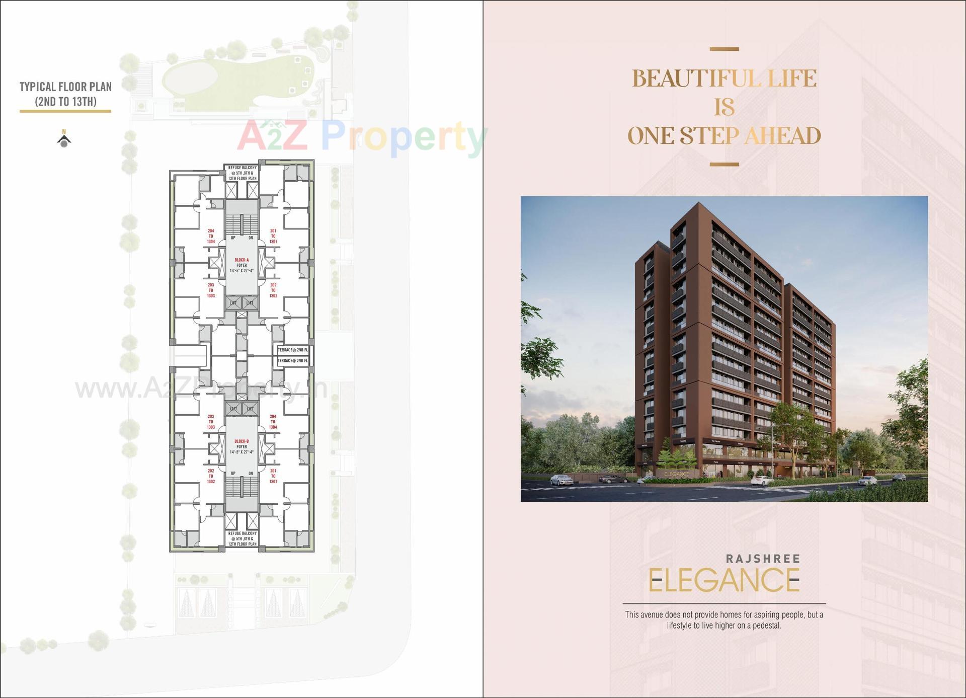 Layout of real estate project Rajshree Elegance located at Acher, Ahmedabad, Gujarat