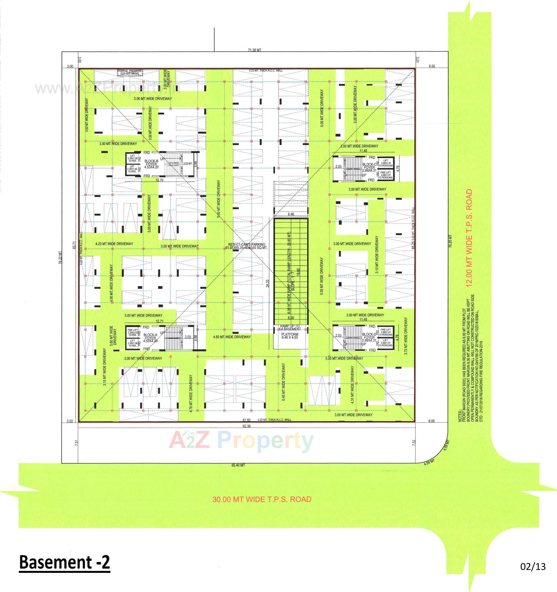 Layout of real estate project Rajshree Regalia located at Jagatpur, Ahmedabad, Gujarat