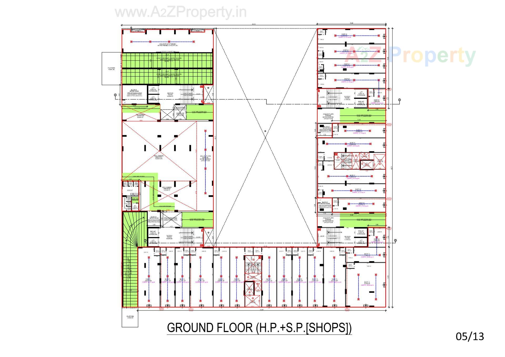 Layout of real estate project Rajshree Regalia located at Jagatpur, Ahmedabad, Gujarat