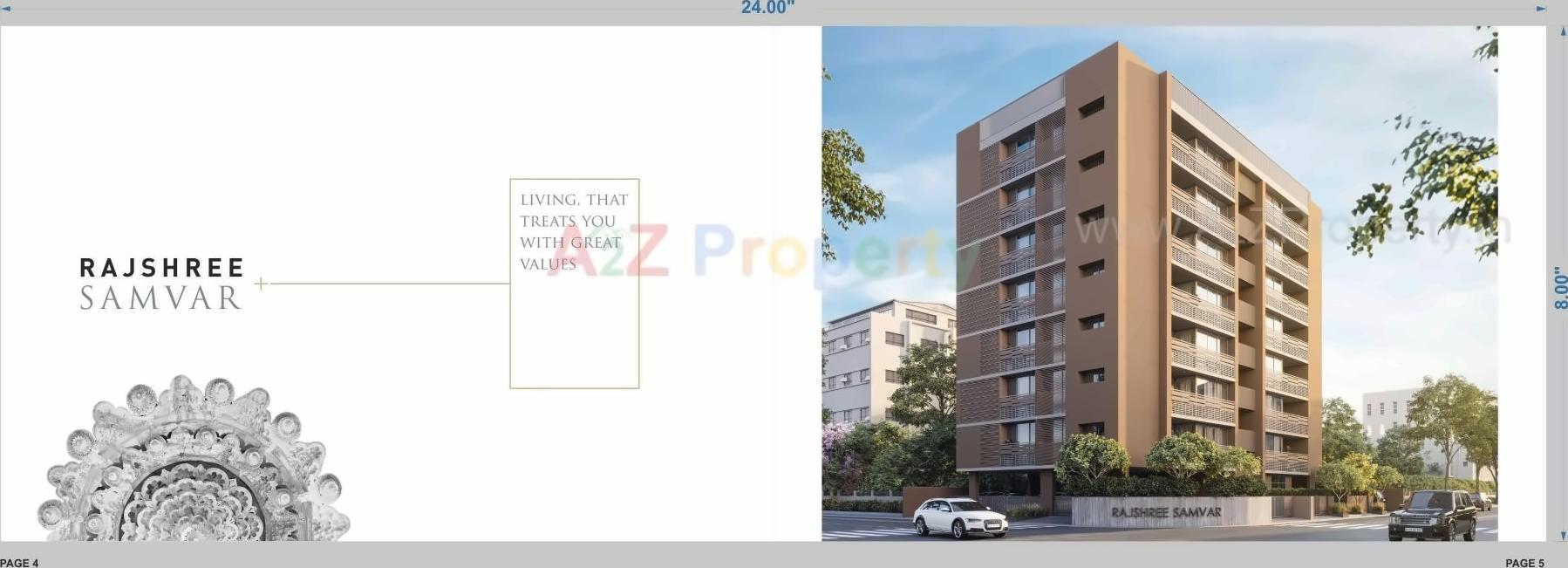 3D Elevation of real estate project Rajshree Samvar located at Changispur-ta, Ahmedabad, Gujarat