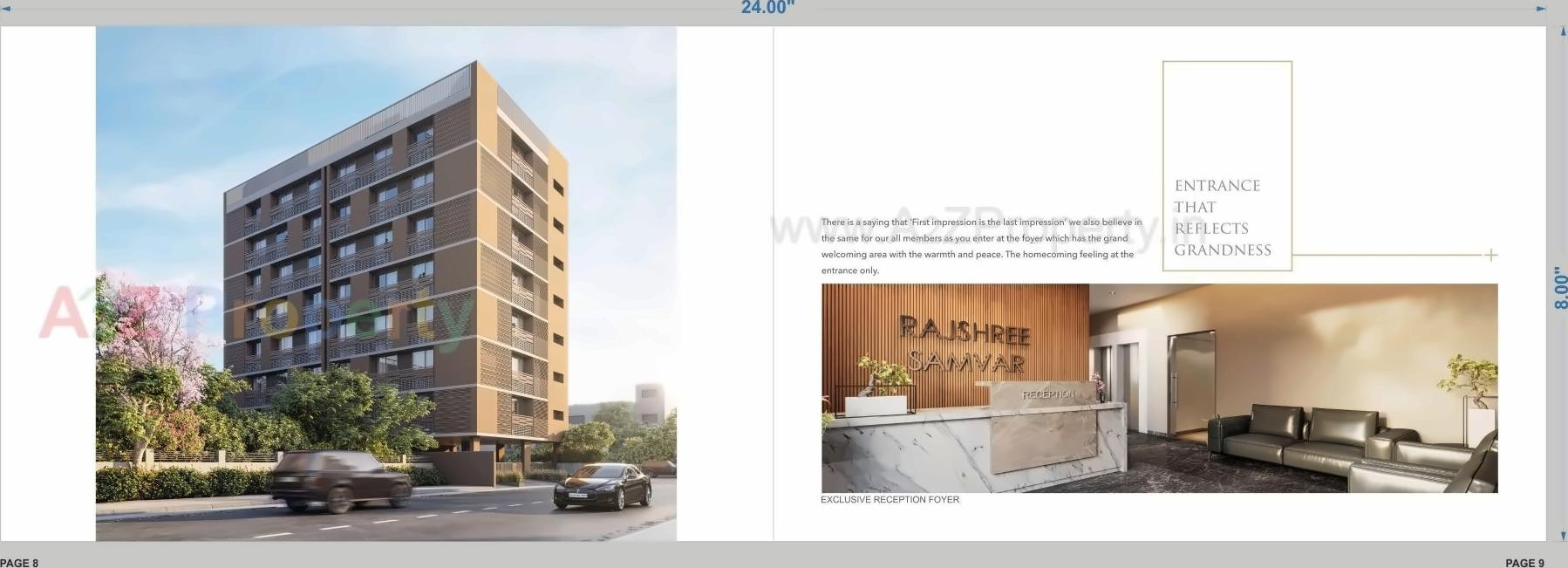 3D Elevation of real estate project Rajshree Samvar located at Changispur-ta, Ahmedabad, Gujarat