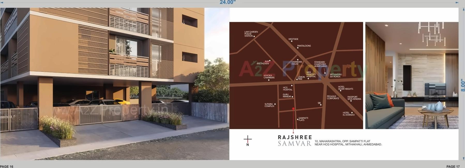 3D Elevation of real estate project Rajshree Samvar located at Changispur-ta, Ahmedabad, Gujarat