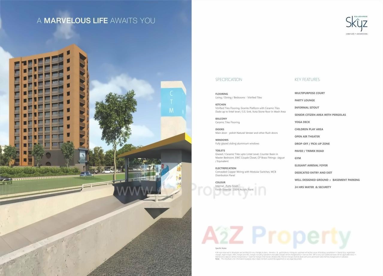 3D Elevation of real estate project Rajshree Skyz located at Mithipur, Ahmedabad, Gujarat