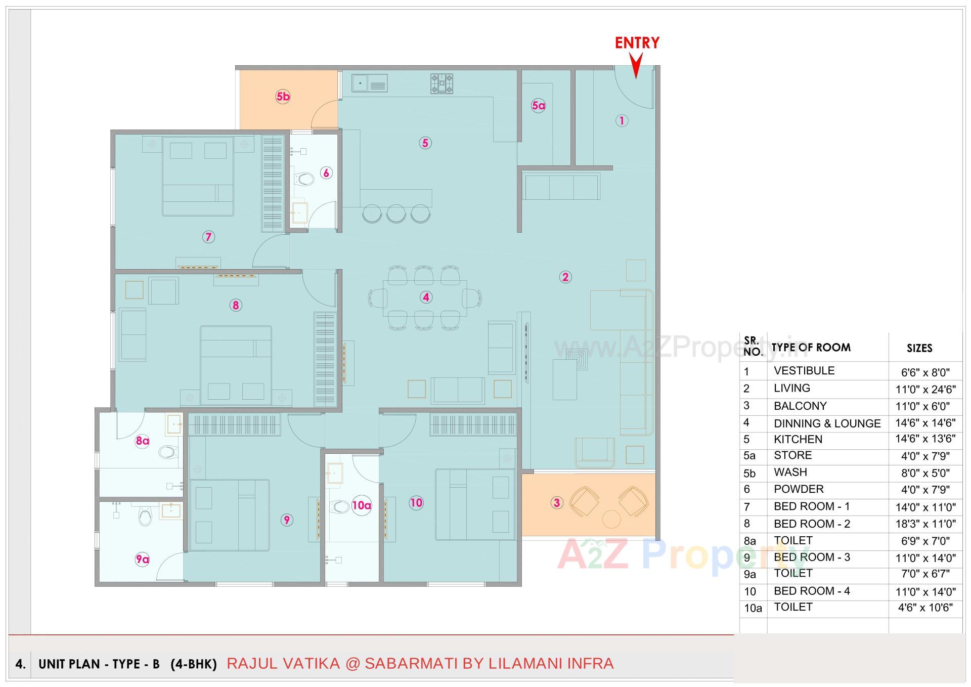 Layout of real estate project Rajul Vatika located at Acher, Ahmedabad, Gujarat