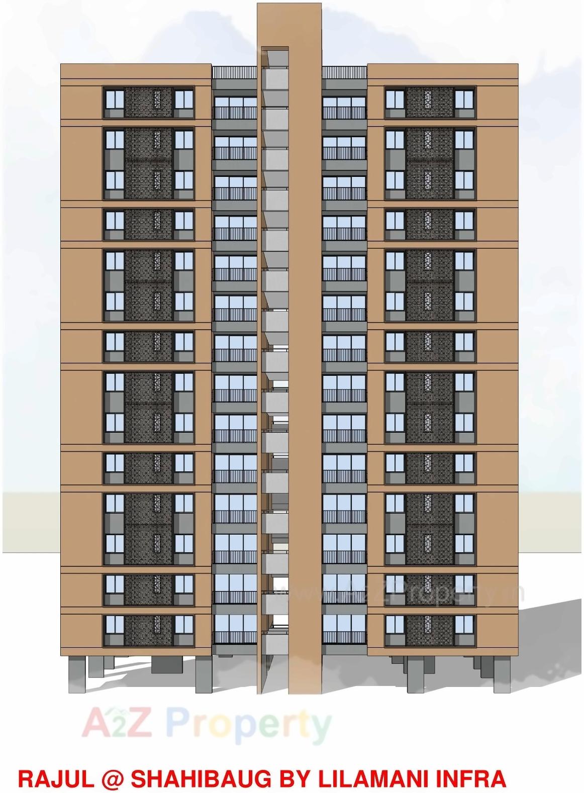 Layout of real estate project Rajul located at Asarwa, Ahmedabad, Gujarat