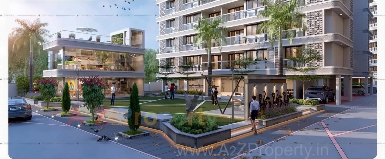 3D Elevation of real estate project Rajvi Exotica located at Ahmedabad, Ahmedabad, Gujarat