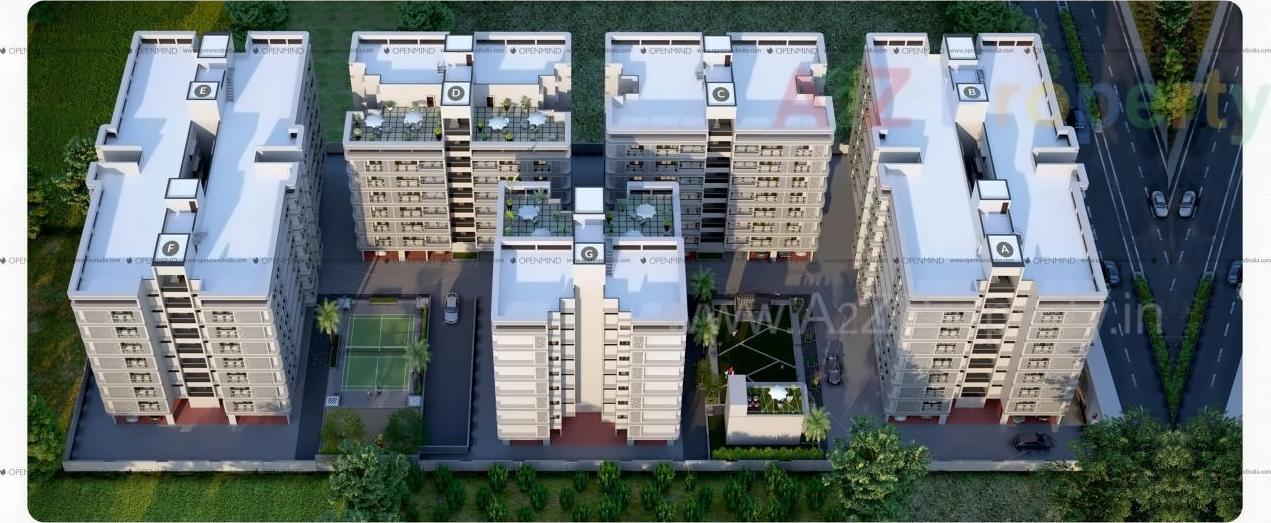3D Elevation of real estate project Rajvi Exotica located at Ahmedabad, Ahmedabad, Gujarat