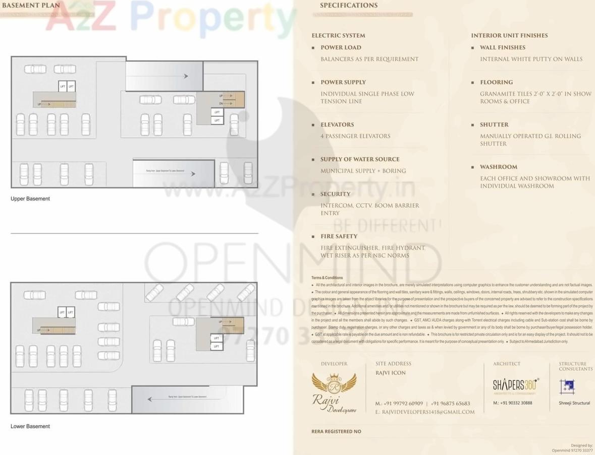 Layout of real estate project Rajvi Icon located at Nikol, Ahmedabad, Gujarat