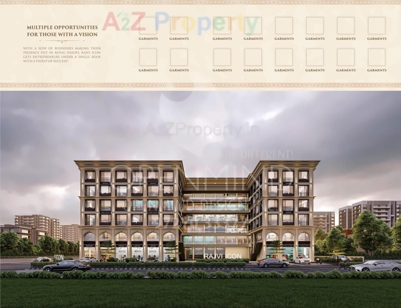 3D Elevation of real estate project Rajvi Icon located at Nikol, Ahmedabad, Gujarat