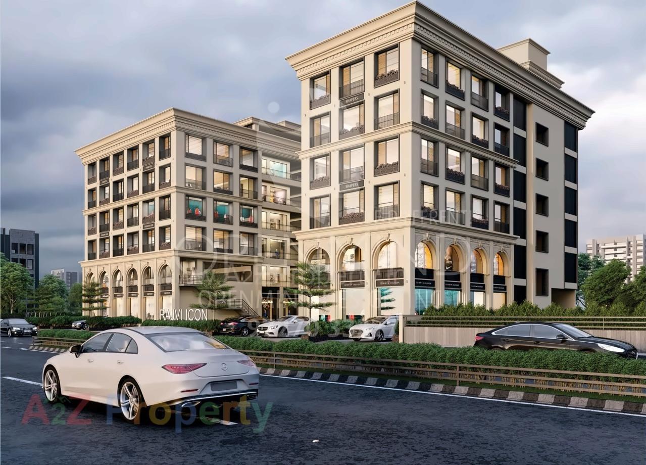 3D Elevation of real estate project Rajvi Icon located at Nikol, Ahmedabad, Gujarat