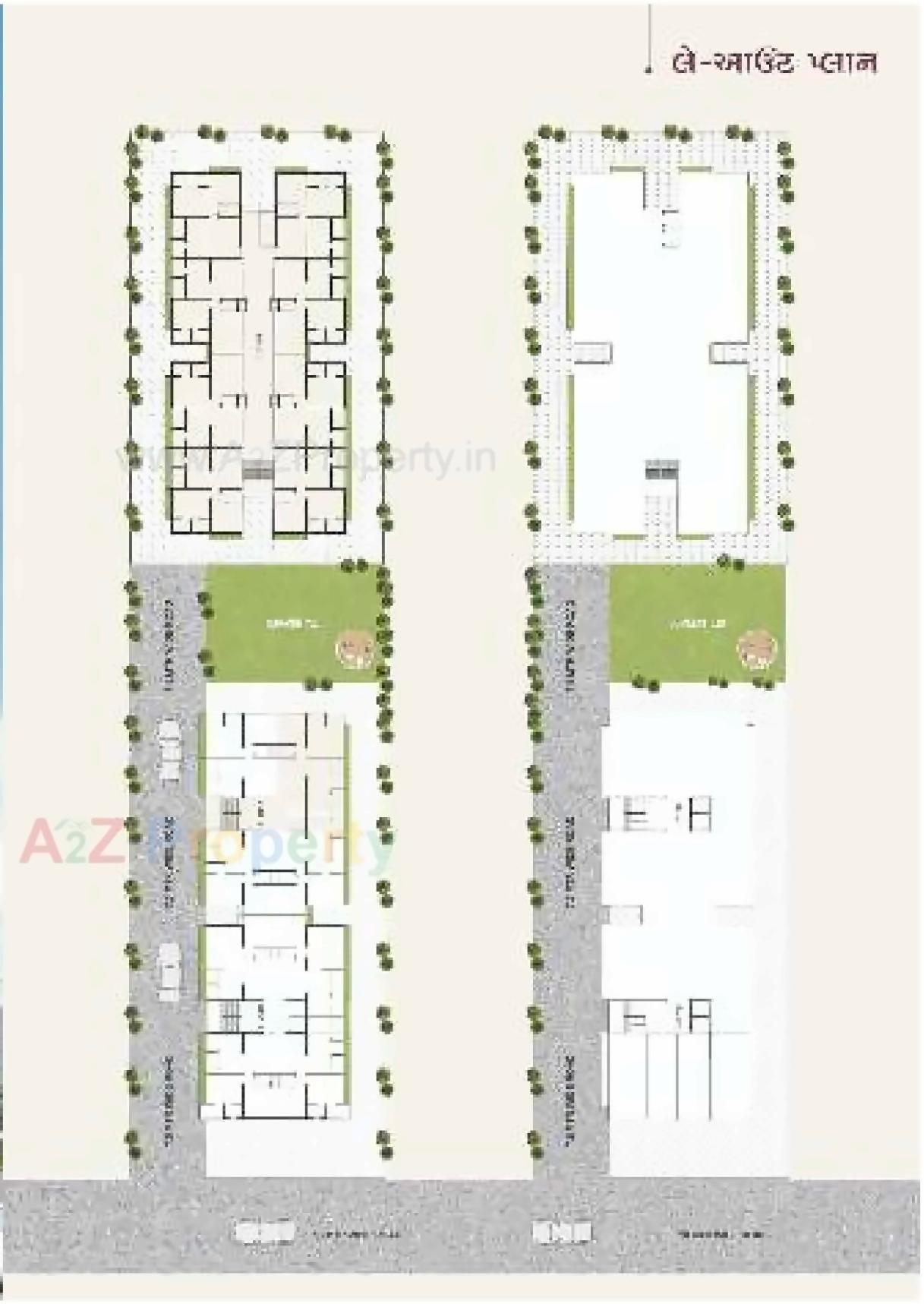 Layout of real estate project Rajvi Residency located at Nikol, Ahmedabad, Gujarat