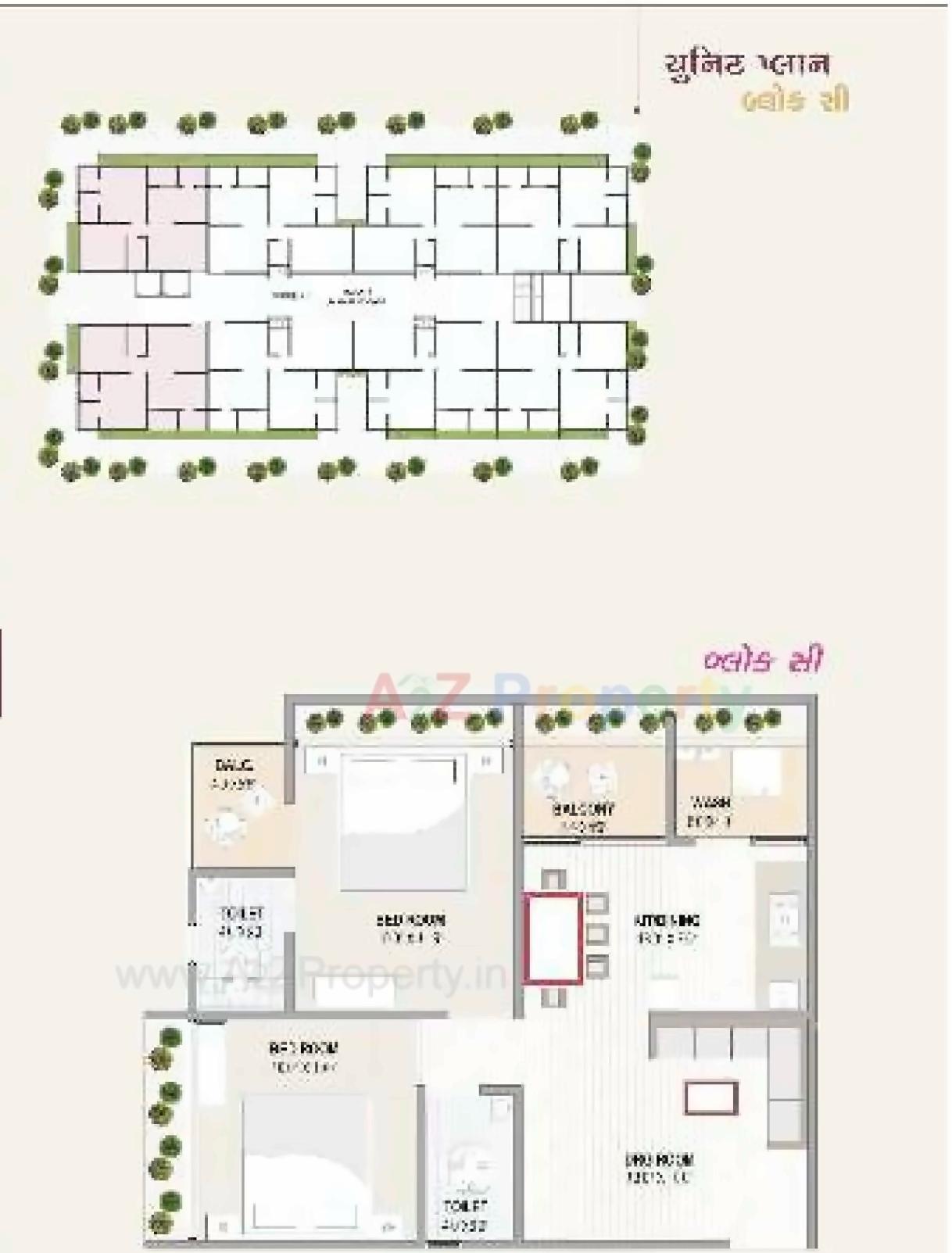 Layout of real estate project Rajvi Residency located at Nikol, Ahmedabad, Gujarat