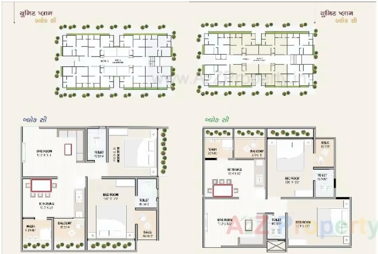 Layout of real estate project Rajvi Residency located at Nikol, Ahmedabad, Gujarat