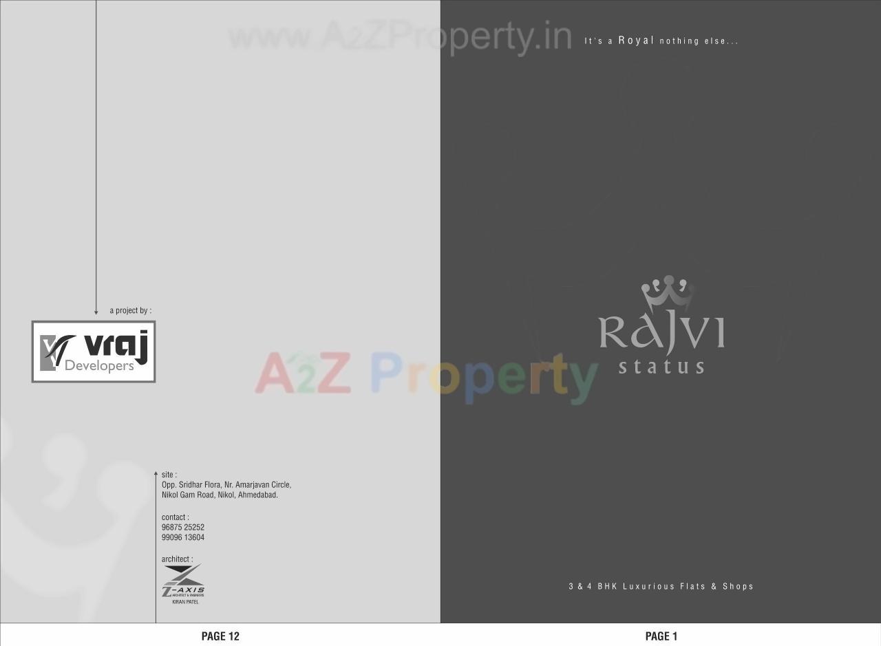  of real estate project Rajvi Status located at Nikol, Ahmedabad, Gujarat