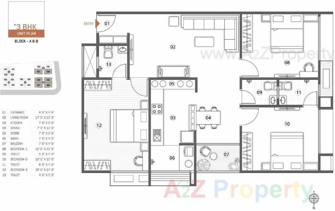 Layout of real estate project Rajyash Rains located at Shahwadi, Ahmedabad, Gujarat