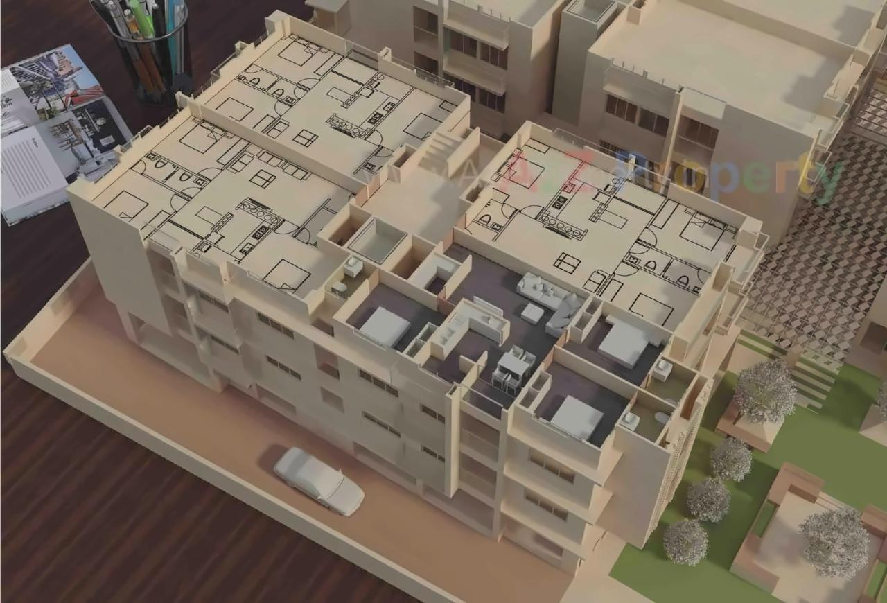 Layout of real estate project Rajyash Rains located at Shahwadi, Ahmedabad, Gujarat