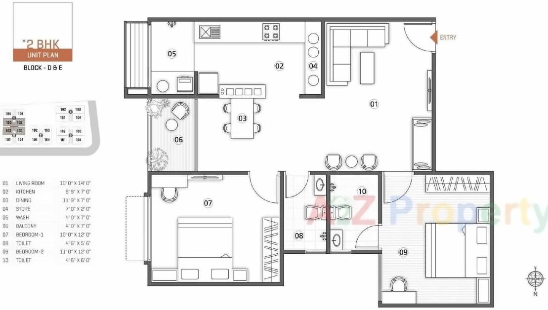 Layout of real estate project Rajyash Rains located at Shahwadi, Ahmedabad, Gujarat