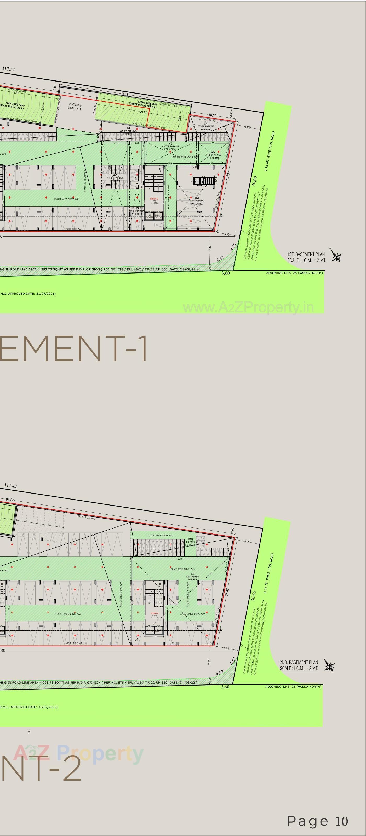 Layout of real estate project Rajyash Reanand located at Vasna, Ahmedabad, Gujarat