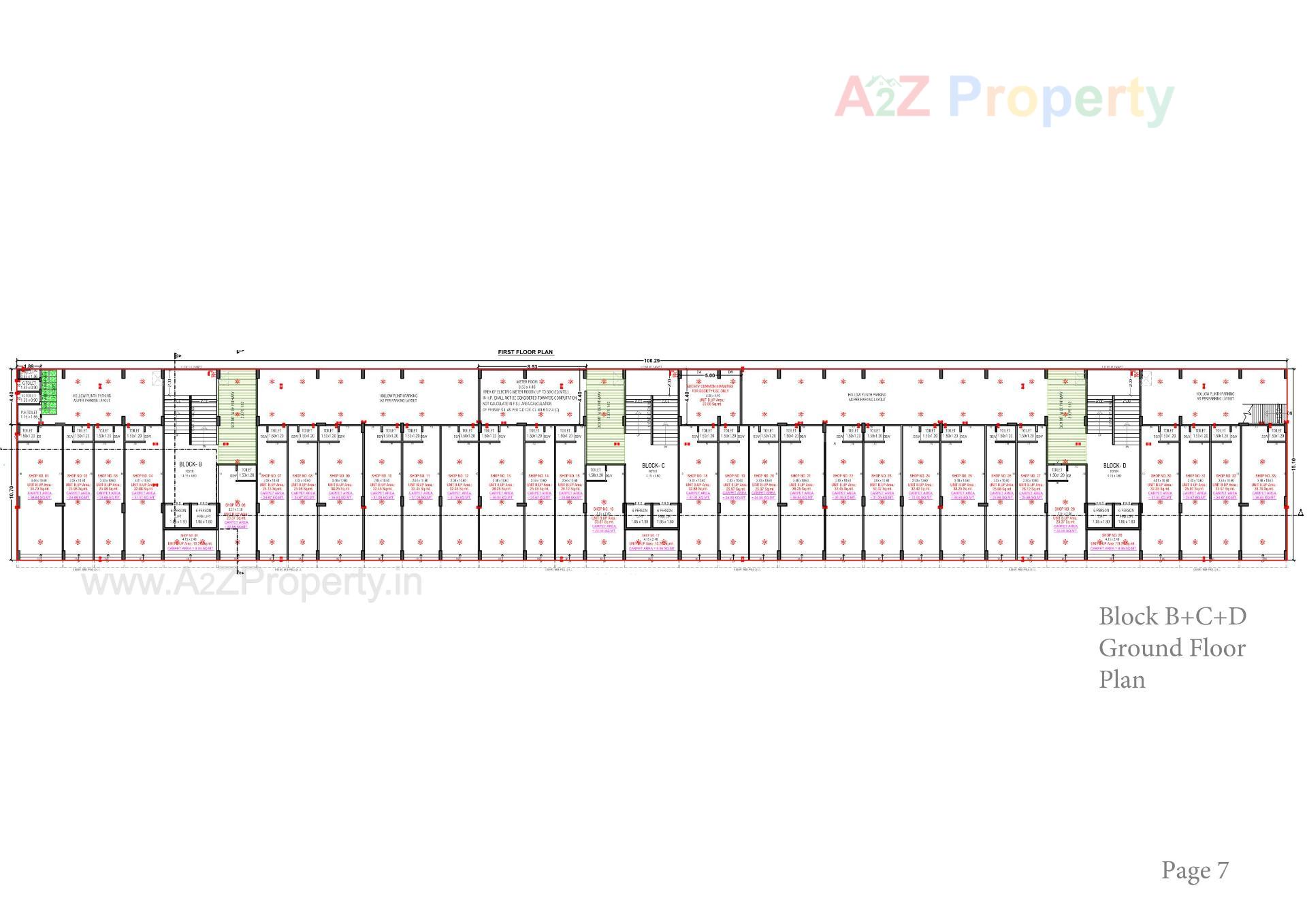 Layout of real estate project Rajyash Reanand located at Vasna, Ahmedabad, Gujarat