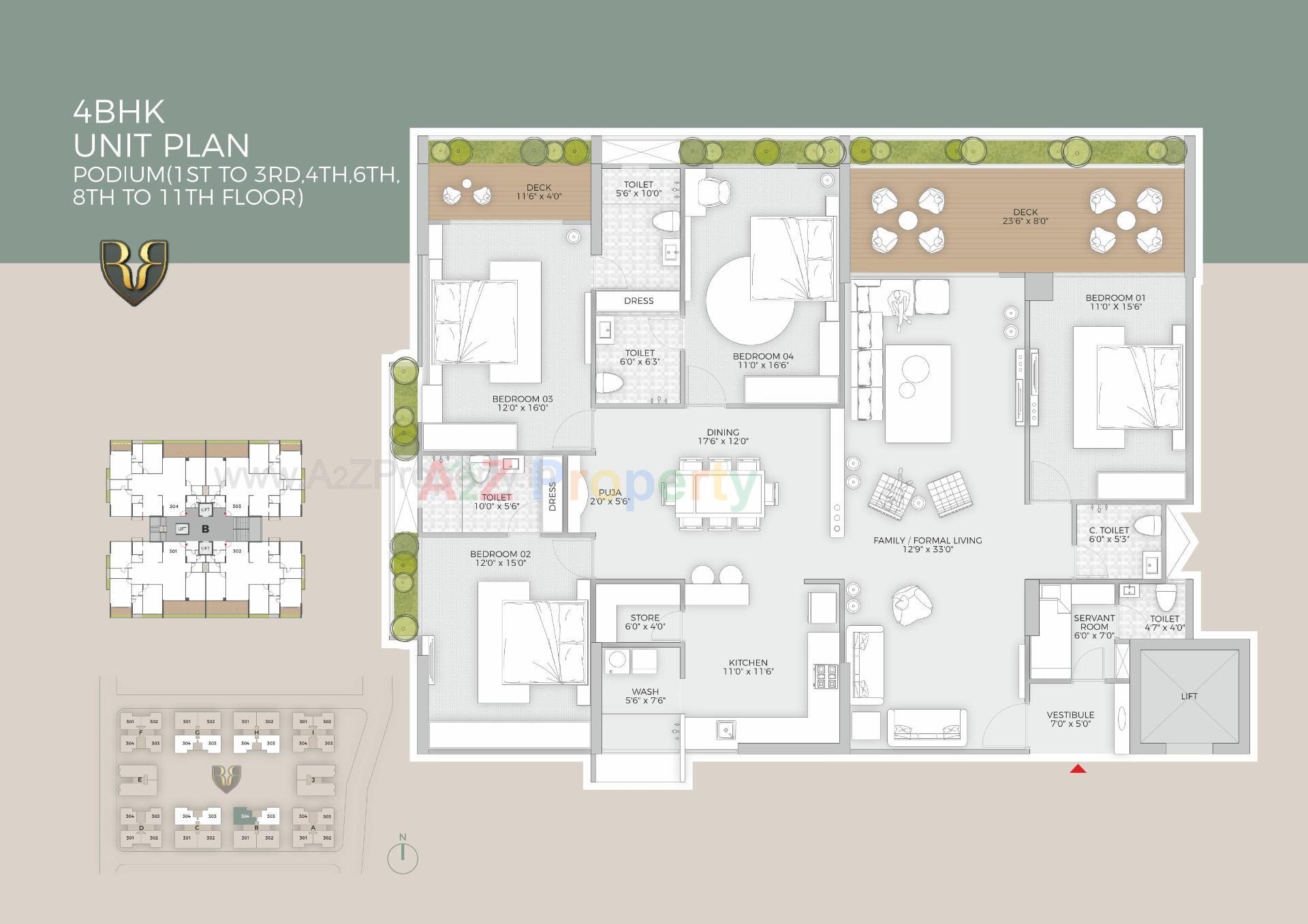 Layout of real estate project Rajyash Regius located at Bopal, Ahmedabad, Gujarat